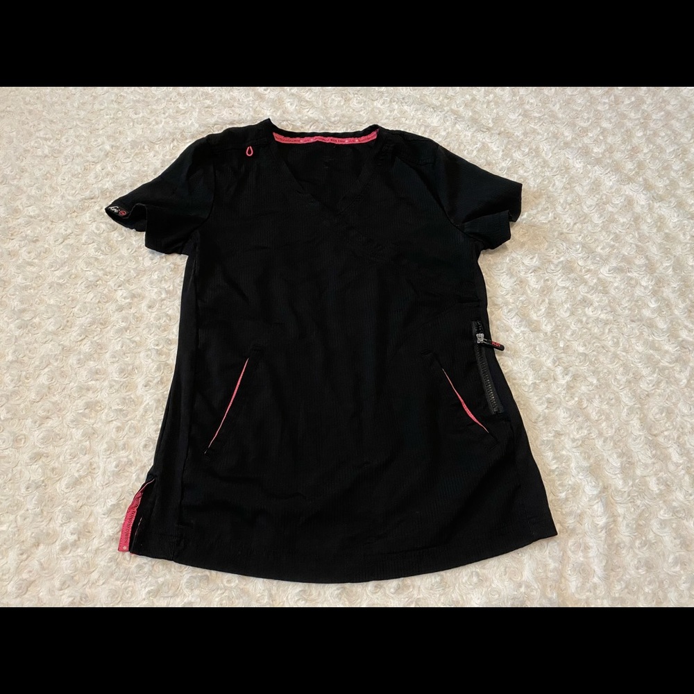 Koi black scrub top XS